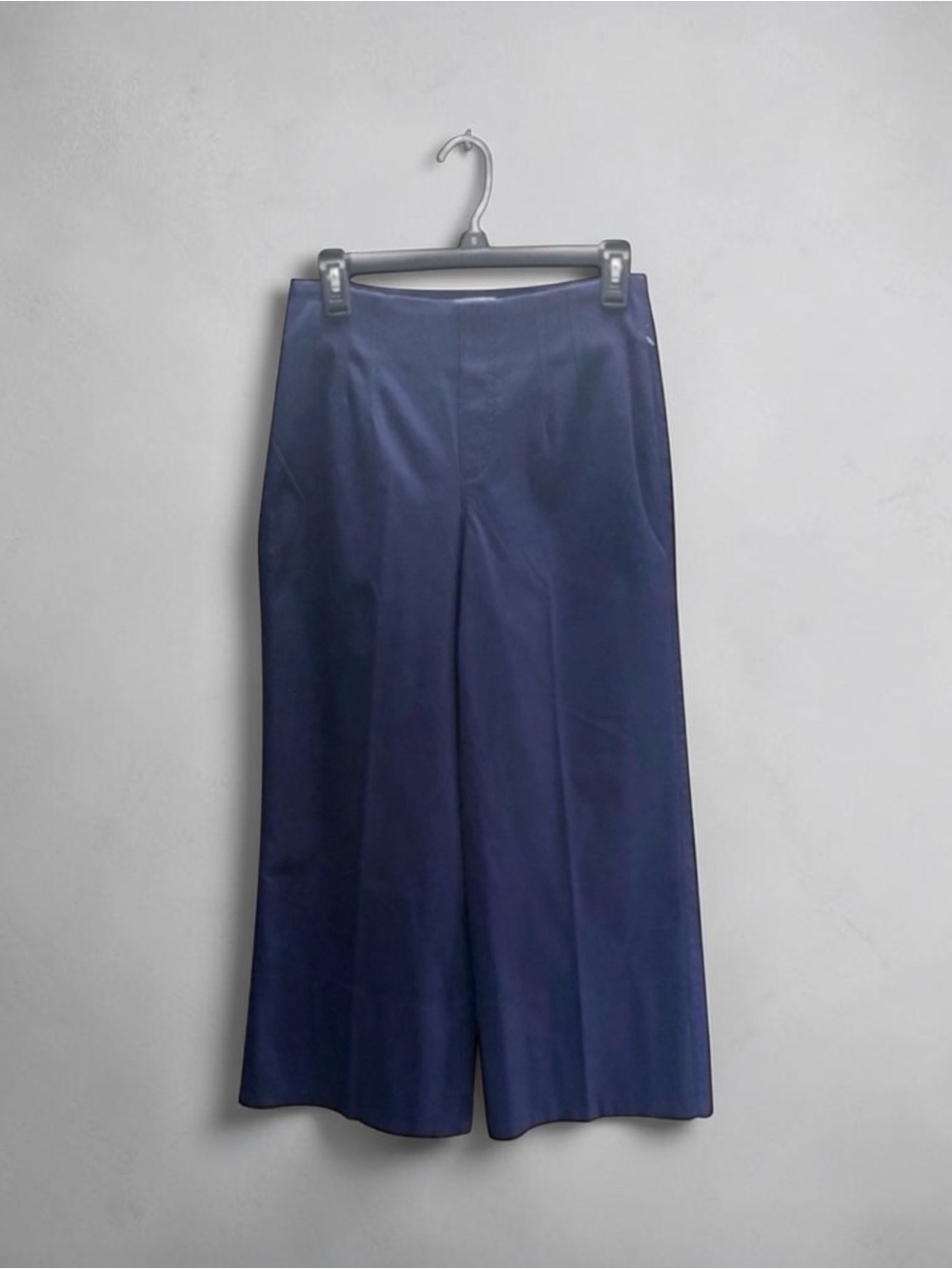 New Spanx Stretch Twill Wide Leg Cropped Pants Womens Large